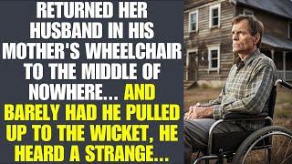 Brought Paralyzed Husband At His Mom's Rural Home. As He Reached The Gate, He Heard Something Odd...