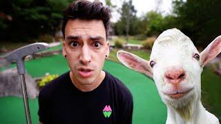 I PLAYED MINI GOLF WITH GOATS?!