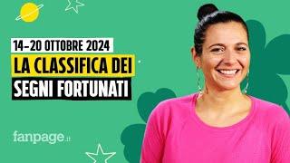 Oroscopo, la classifica dei segni più fortunati della settimana dal 14 al 20 ottobre 2024