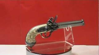 1016G -Italian Triple Barrel Flintlock Replica Pistol.mpg