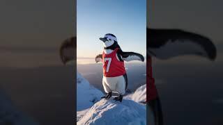 Brave Little Penguin  | Epic Snowy Summit Moment | Cinematic Short
