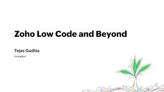 Zoho Low Code and Beyond