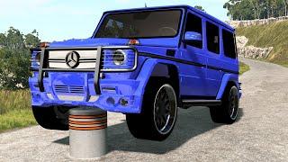 Cars vs Bollards #2 – BeamNG.Drive