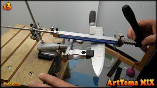 How to sharpen a knife on a sharpener Ruixin Pro RX 009 from AliExpress / Amazon