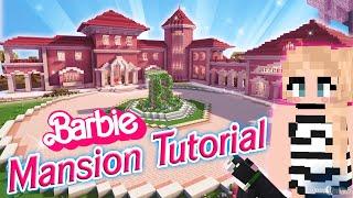 Barbie Minecraft Mansion Dreamhouse Tutorial   Cherry Wood Build 