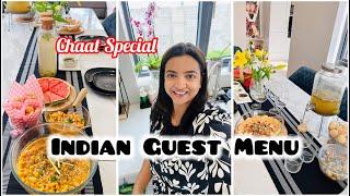 Indian Guest Menu| Impress Guests with these arrangements| Hosting Chaat Party & Table Decor Ideas