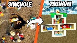 Most Dangerous Moments Of Surprised Sinkhole - Natural Disaster Experiments with Lego & Dam Collapse