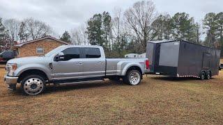 His 1st time hooking to his OWN trailer in 2 YEARS!