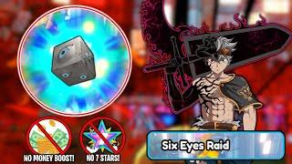 6 Star Asta DESTROYS Six Eyes Raid (No Money Boost & No 7 Stars) | All Star Tower Defense Roblox