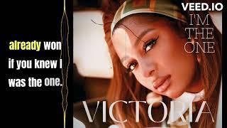 Victoria Monet Song " I'm The One " With English Lyrics @StarXstart