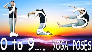 Number Yoga I 0 to 9 I YOGA for Kids I Number Poses I Happy international yoga day | easy yoga