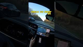 Cheapest Tesla Model S vs BMW M4 competition on German autobahn!