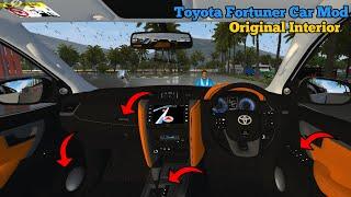 Toyota Fortuner Original Interior Mod Bussid|| New Interior Mods