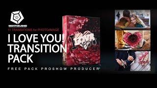 TRANSITION PACK for PROSHOW PRODUCER "I love you" / FREE PACK