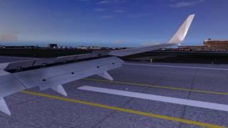 Prepar3D 3.2. PMDG 737. Landing to UUEE in the morning