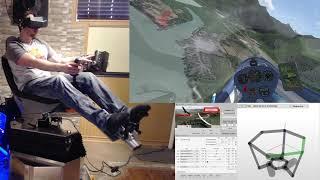 3 DOF Motion Platform - Condor 2 Gliding Simulator on Pimax 5k