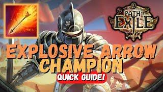 Explosive Arrow Ballista Champion | Path of Exile | PoE Builds