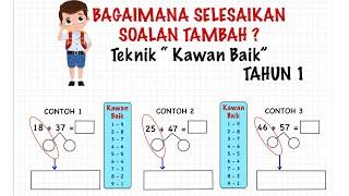 “TEKNIK KAWAN BAIK” BAGI MENYELESAIKAN SOALAN TAMBAH | TAHUN 1