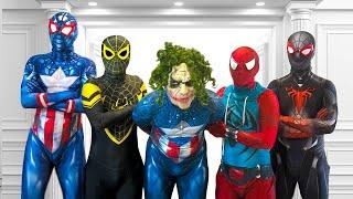 PRO 4 Team Spier-Man VS Joker Team || Who Is THE REAL SUPERHERO ...?? ( Funny , Action... )