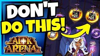 DONT MAKE THESE MISTAKES!!! [AFK ARENA]