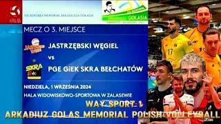 JASTRZEBSKI WEGIEL VS PGE GIEK SKRA BELCHATOW 3rd Place ARKDIUZ GOLAS MEMORIAL POLISH MEN'S VOLLEY