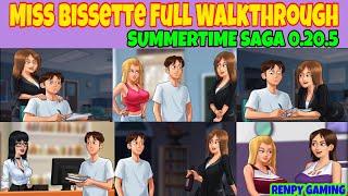 Miss Bissette Full Walkthrough Summertime Saga 0.20.5 || Miss Bissette Complete Storyline