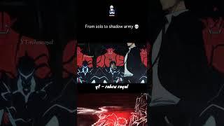 from solo to shadow army || anime badass moment edit shorts