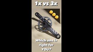 1x vs 3x Drivetrains: Which is the BEST for YOUR Mountain Bike in 2023? #MTB #sram #shimano