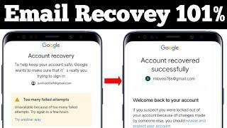 too many failed attempts gmail || email forgot password || google account recovery || Ehsan Tech