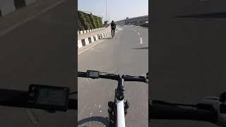 Electric Cycle | Climbing Steep Flyover | Pedal Assist 5 | Top Speed 25kmph | EMotorad T-REX