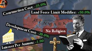 Playing Atheist Denmark, with Very Hard Bonuses? A Guide.