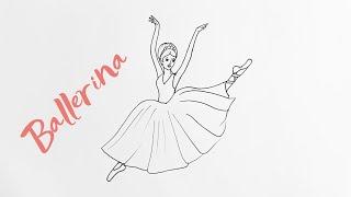 How to draw a simple ballerina