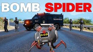 SPIDER BOT BOMBS COPS! | GTA 5 RP