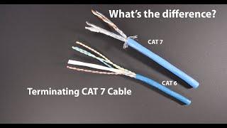 Cat 6 vs Cat 7.  What is the difference