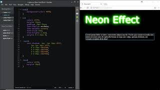 Neon Effect Using Pure CSS