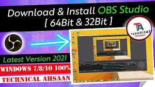 How To Download & Install OBS Studio (32-Bit or 64-Bit) Windows  7/8.1/10