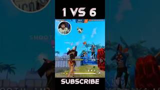 SMOOTH444 1VS6 #nonstopgaming #freefire #shorts #smooth