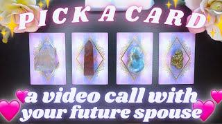 FACETIME With Your FUTURE SPOUSE  What They'd Say to You RIGHT NOW  Pick a Card Tarot Reading