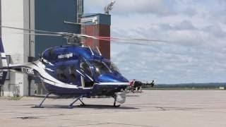 National Grid Bell 429 Helicopter Startup & Takeoff