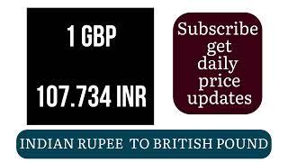 Indian Rupee to British Pound Exchange Rate Today | Forex  | 17 December 2024 | INR vs GBP Trends