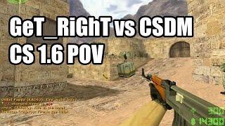 POV: GeT_RiGhT vs. CSDM AK47 / M4 fnatic CS 1.6 Demo