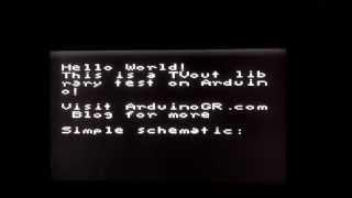 Arduino TVout Library test