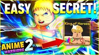  The "FASTEST" Way To HATCH SECRETS In Anime Warriors Simulator 2! 