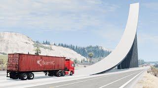 Cars vs Giant Ramp #2 – BeamNG.Drive