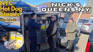 TOP NYC Hot Dog Stands 2025: NICK'S QUEENS NY!  | NYC Hot Dog Stands