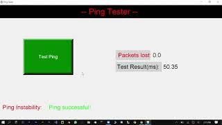 Ping checker made with python and Tkinter