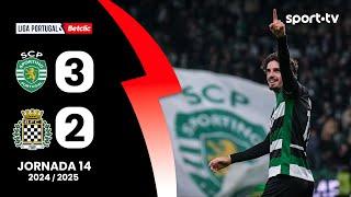 Resumo: Sporting 3-2 Boavista - Liga Portugal Betclic | sport tv