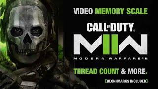 Call of Duty Modern Warfare II: Video Memory Scale, Thread Count & Shader Cache Size.