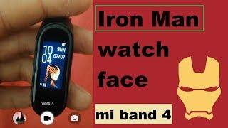 Install Iron Man watch face - mi band 4