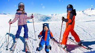 Diana and Roma Go on Ski Vacation in the French Alps - Family Fun Trip